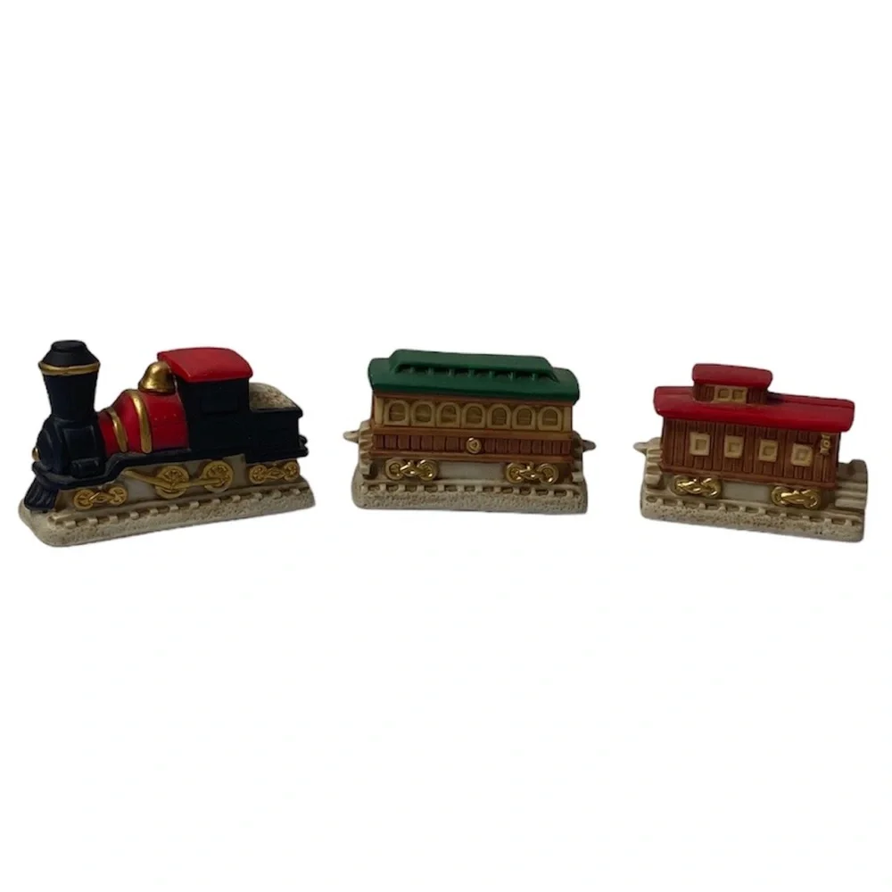 Vintage Train Homco Home Interior Collectors Christmas Ornaments Gift Decoration